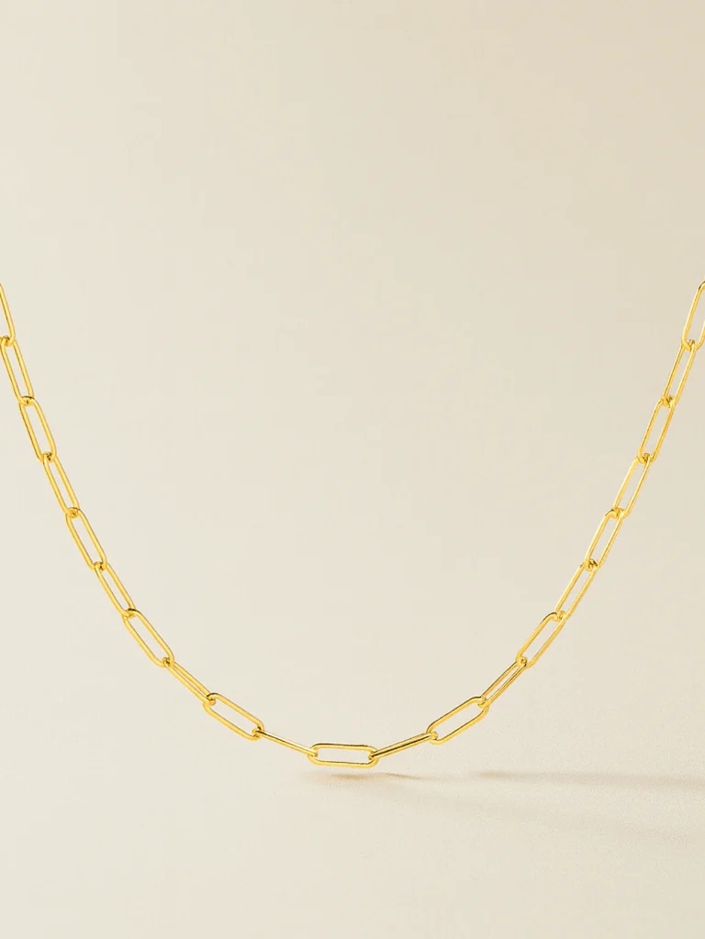 Louise Carter Gold Maui Paperclip Chain Necklace